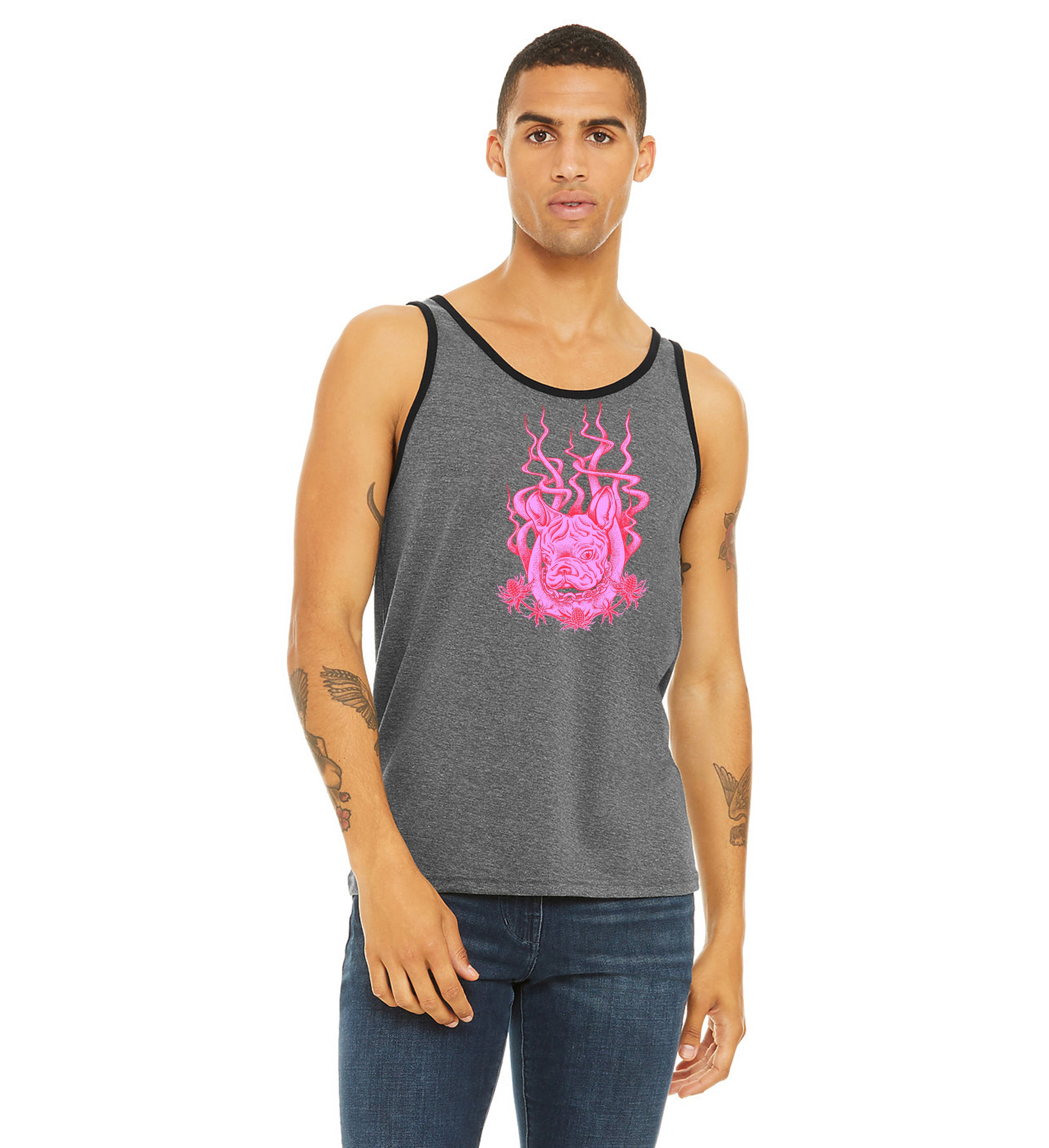 Year Of The Frenchie October Tank - Barrel Dogs