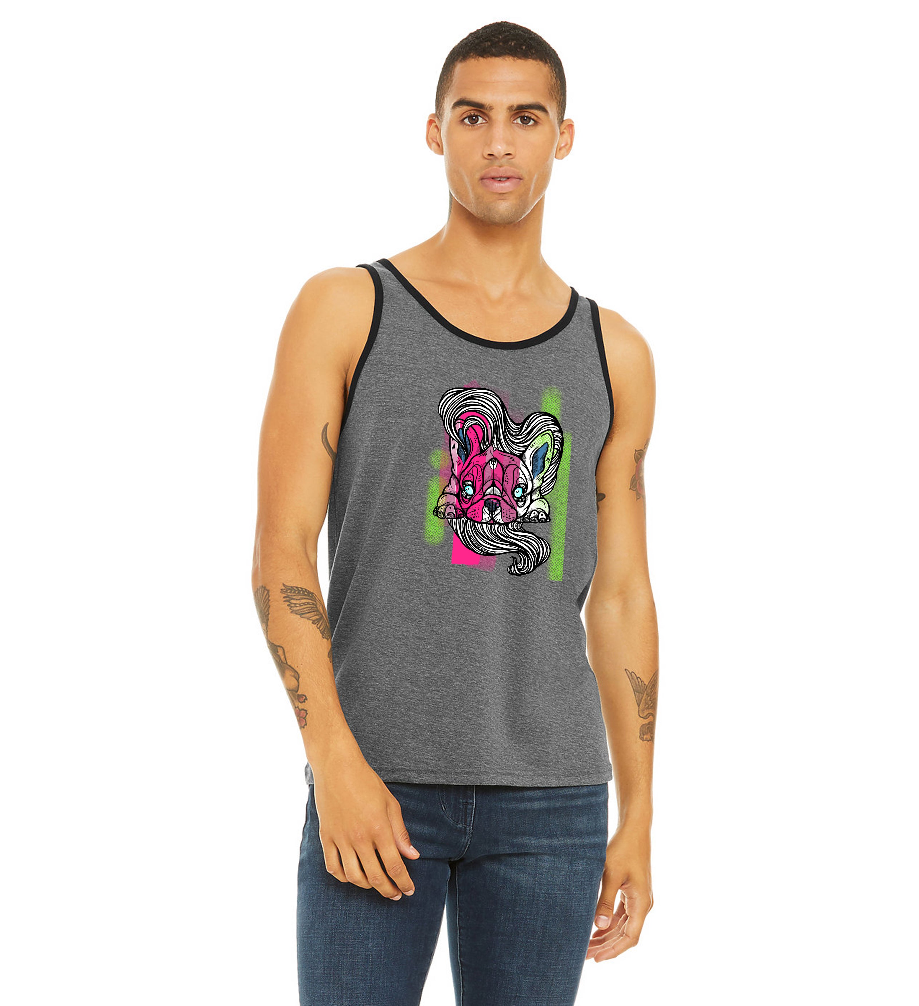 Year Of The Frenchie August Tank - Barrel Dogs