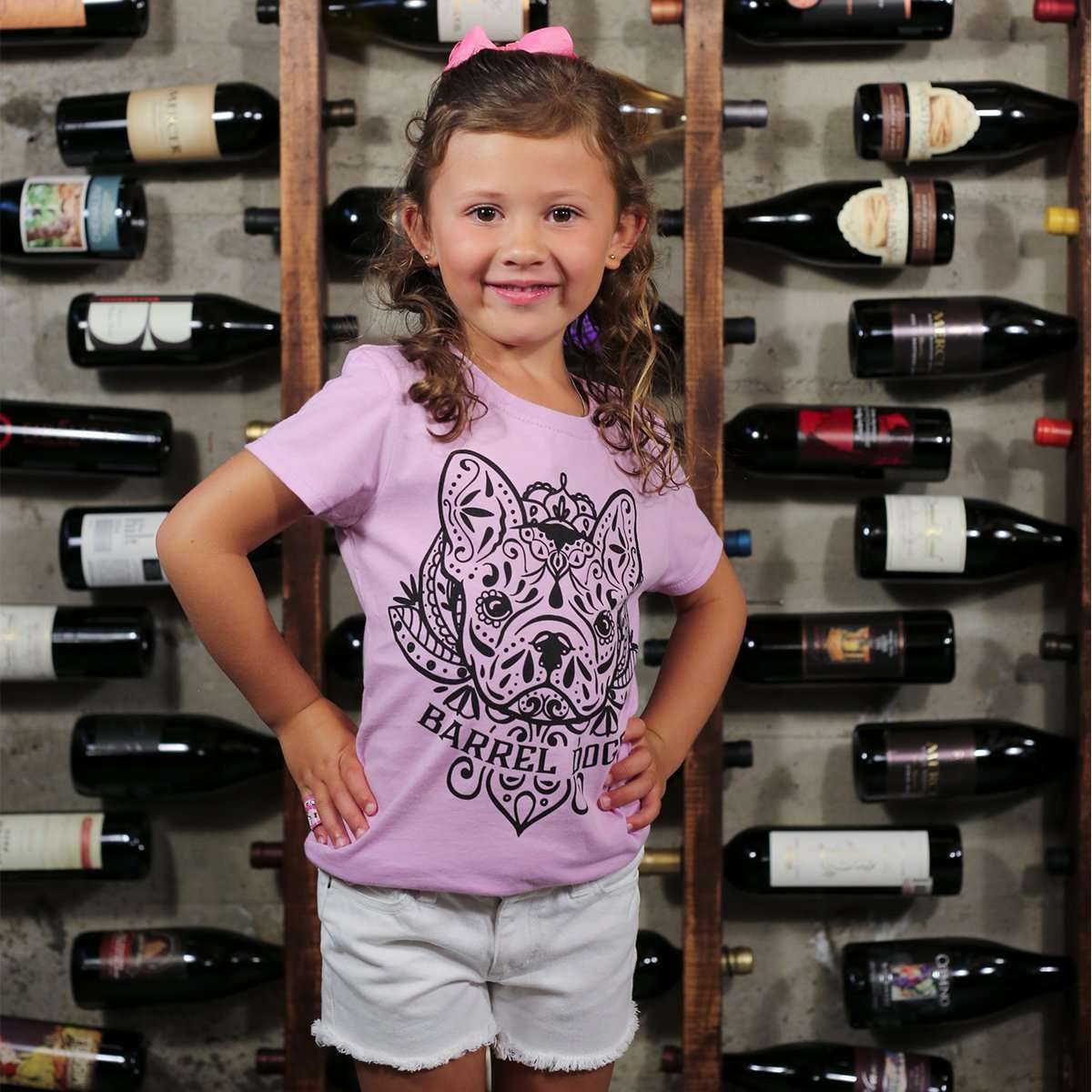 Frenchie Tattoo Girls Tee - Barrel Dogs