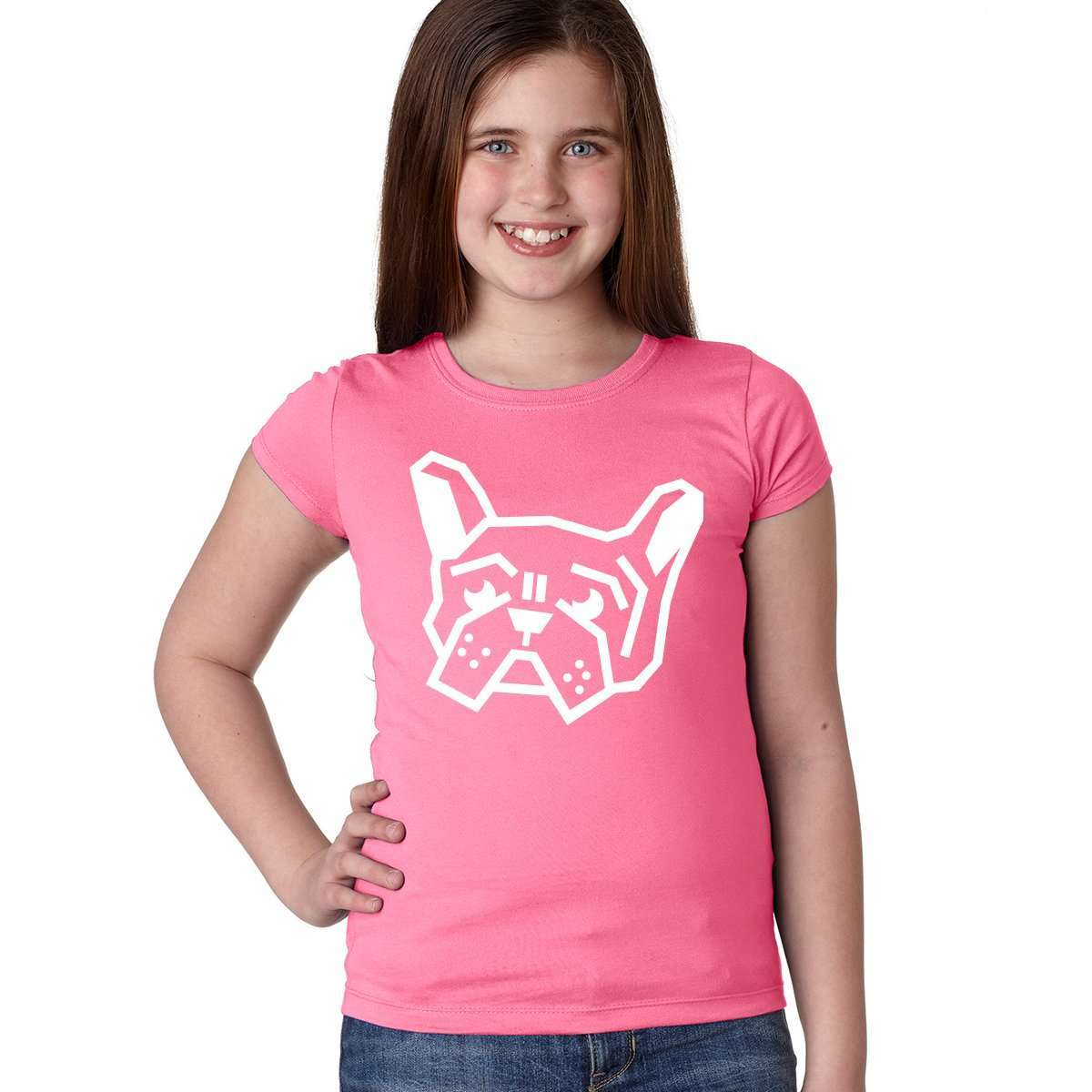 Frenchie Head Girls Tee - Barrel Dogs