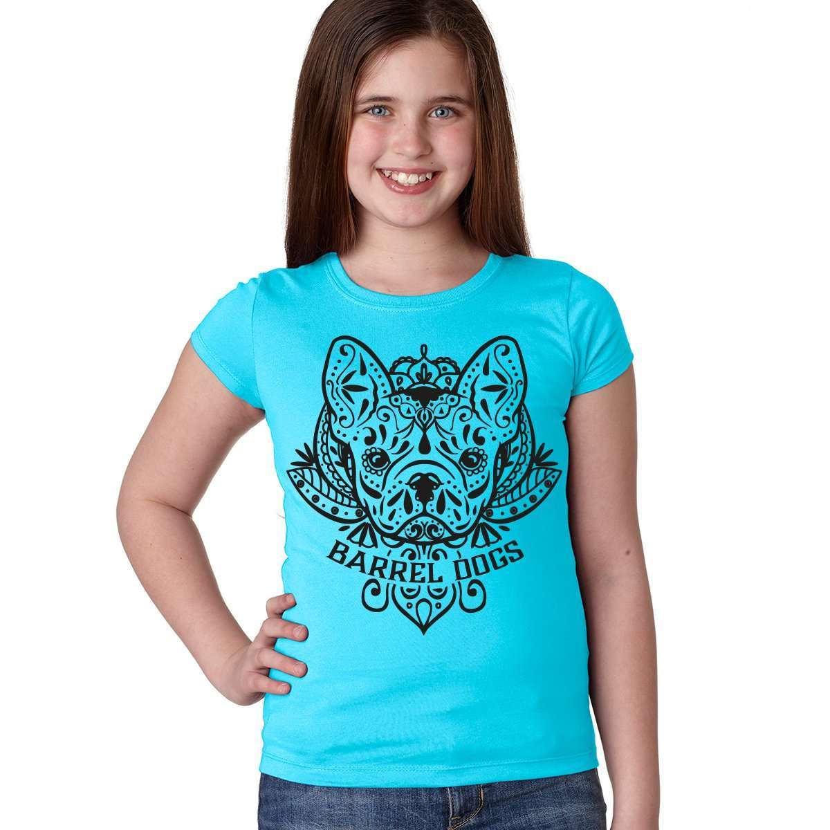 Frenchie Tattoo Girls Tee - Barrel Dogs