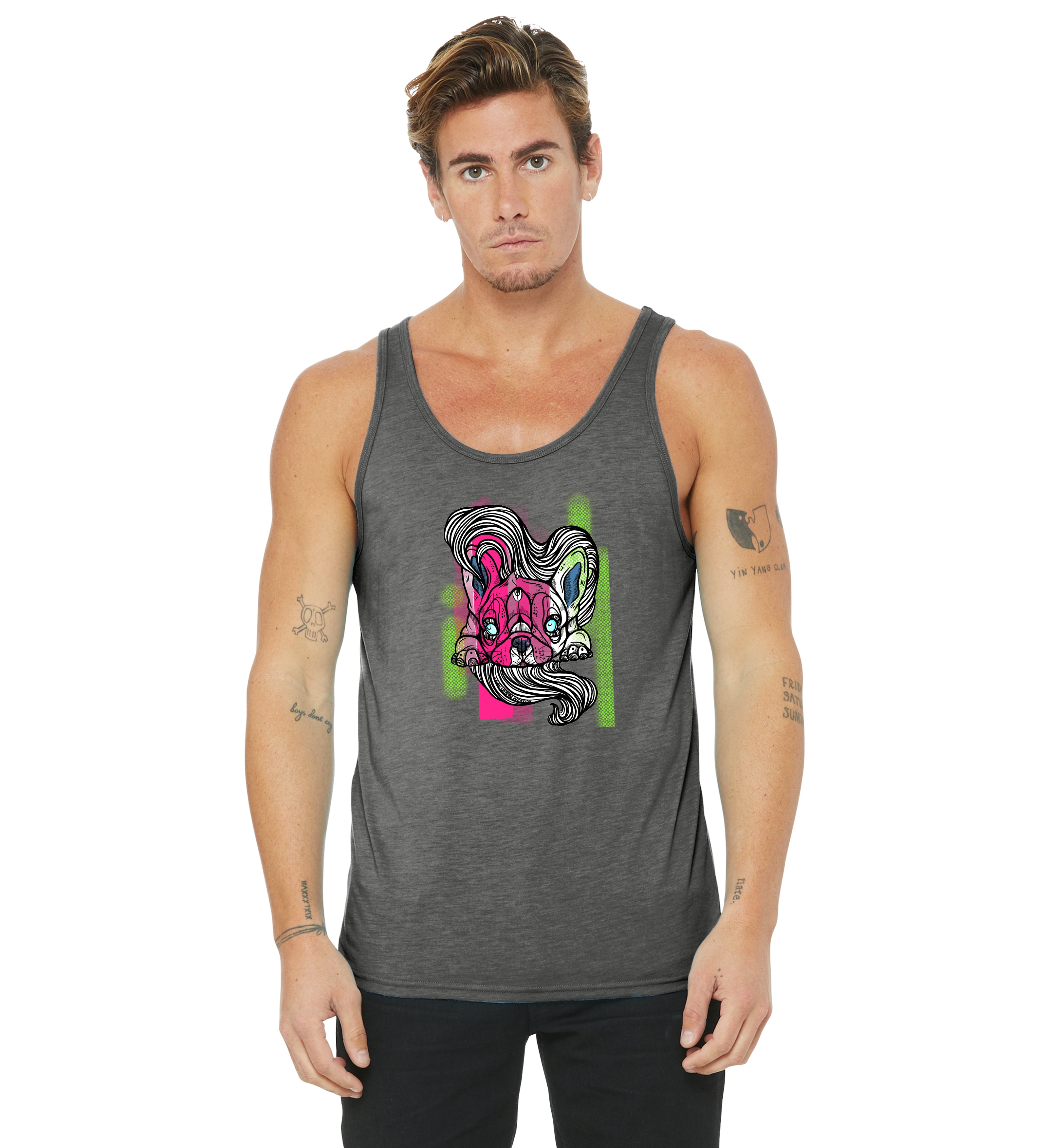 Year Of The Frenchie August Tank - Barrel Dogs