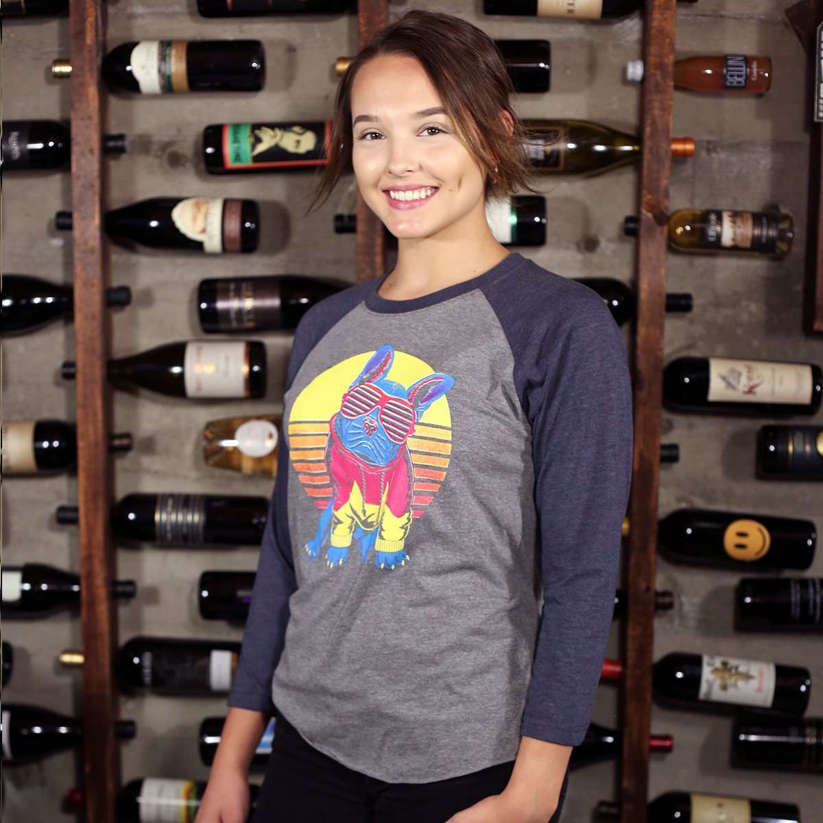 Frenchie Sunset 3/4 Sleeve - Barrel Dogs