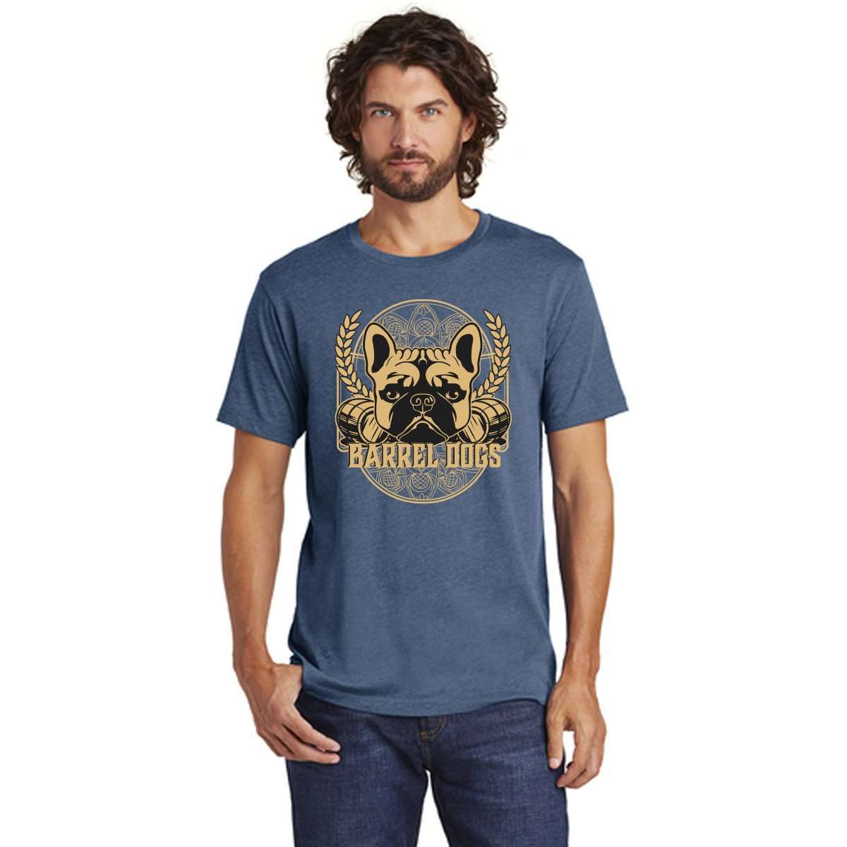 Beer Label Men's Tee - Barrel Dogs