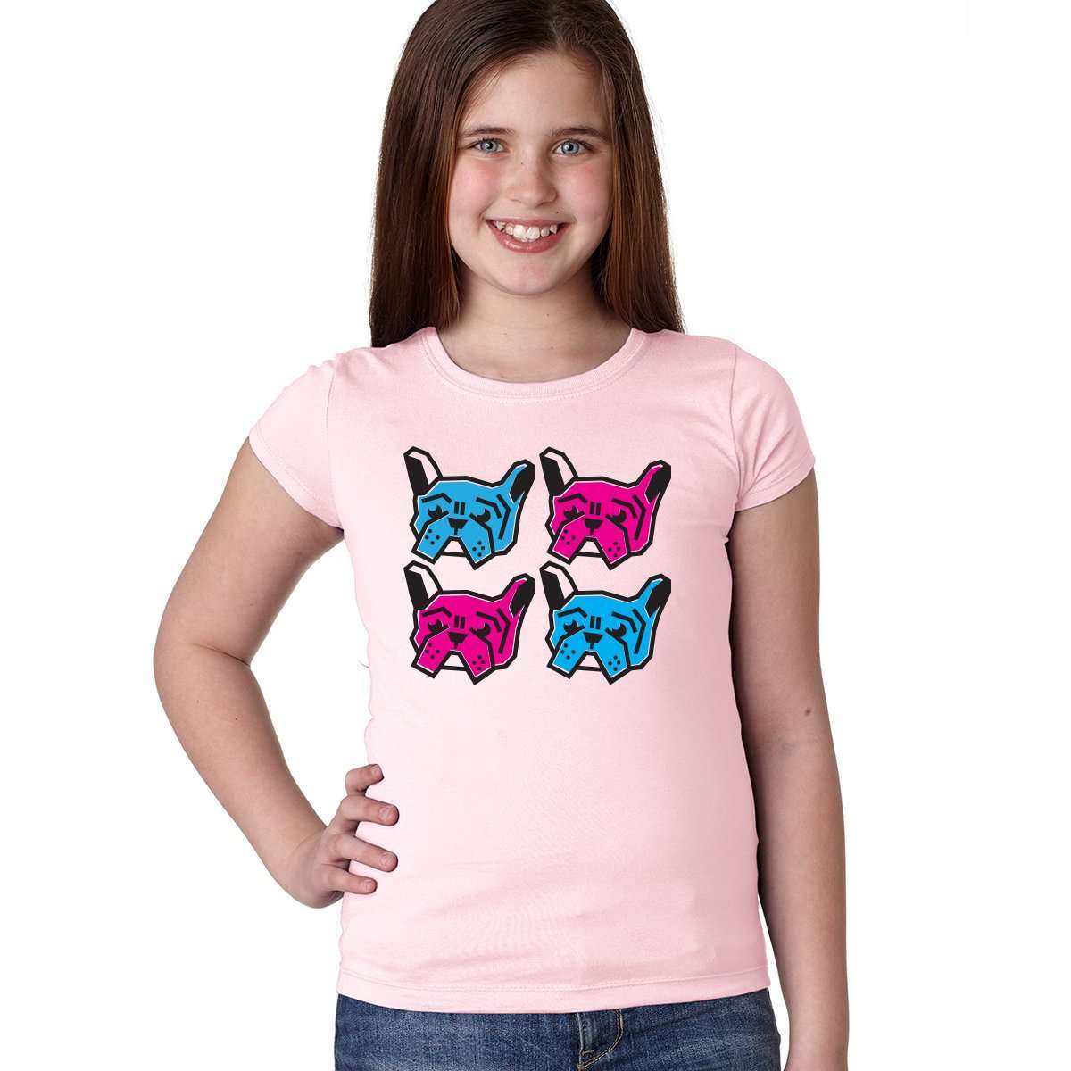 Four Frenchies Girls Tee - Barrel Dogs
