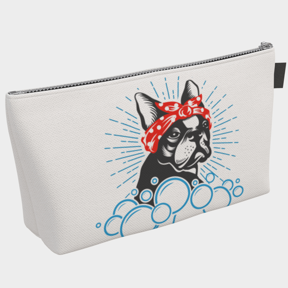 Frenchie Bubble Makeup Bag - Barrel Dogs