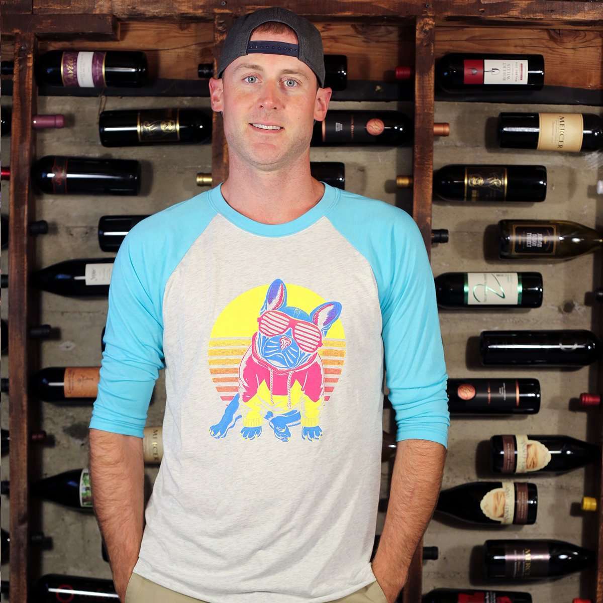 Frenchie Sunset 3/4 Sleeve - Barrel Dogs