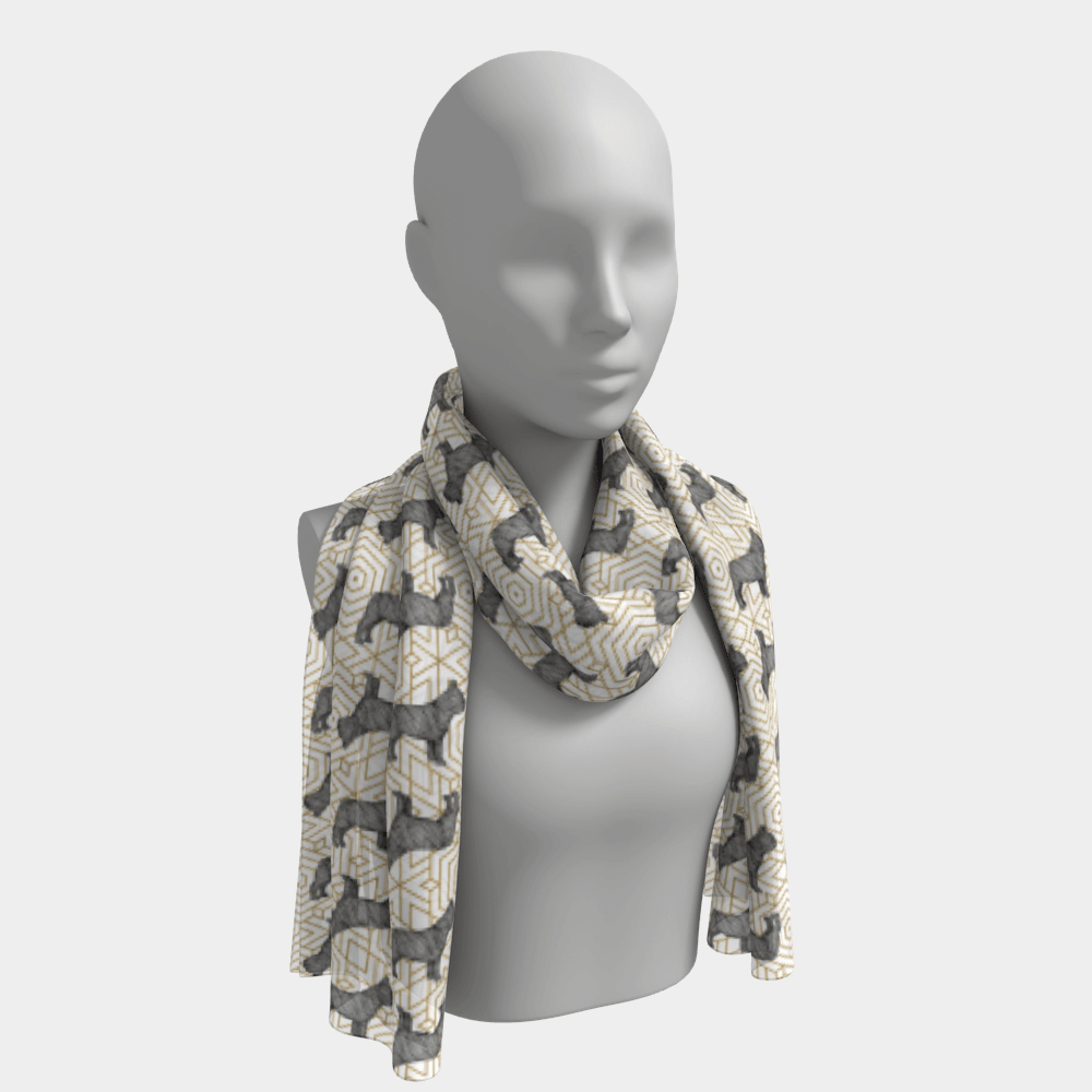 Frenchie Print Scarf - Barrel Dogs